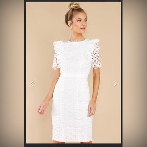 NWOT Red Dress Boutique | Timeless Combinations White Eyelet Dress Size XS